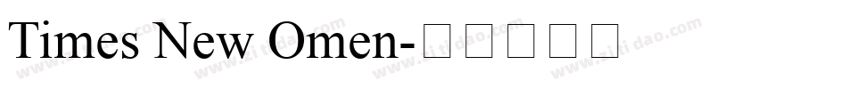 Times New Omen字体转换